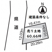 松本市空港東8960-58 売土地 区画図