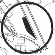 倉敷市児島上の町（県道沿い、店舗にも適しています） 売土地 区画図