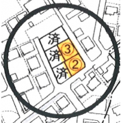 倉敷市西阿知町（残り２区画、南向き） 売土地 区画図
