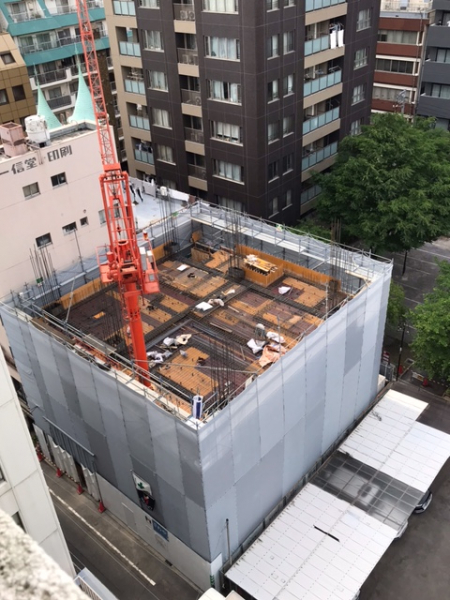 2022.5.20
コンクリート打設工事が
（3階）迄順調に進んでいます。