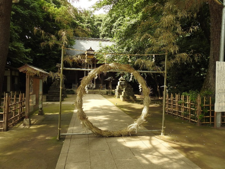 石神井　氷川神社茅の輪くぐり