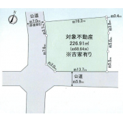 厚木市妻田東2丁目 売土地 区画図