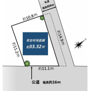 船橋市松が丘1- 売土地 区画図