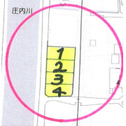 岡山市中区長利（全４区画・販売開始～） 売土地 区画図