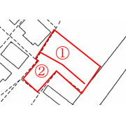 岡山市北区高松（高松駅すぐ近く、残り１区画） 売土地 区画図