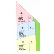 岡山市北区西辛川（全３区画　販売開始～） 売土地 区画図
