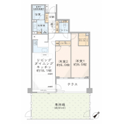 新宿区市谷田町2−41−2 売マンション 間取図