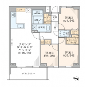 中野区弥生町1−43−15 売マンション 間取図