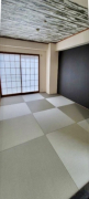 約6.0帖の和室です。琉球畳が新調されています。